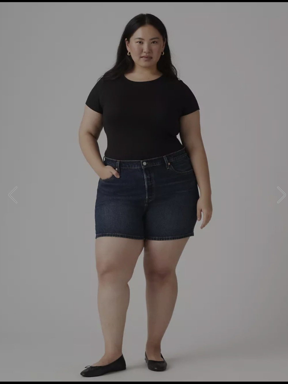 Levi's Dark Blue Denim Jean Shorts